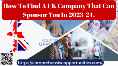 How To Find A UK Company That Can Sponsor You In 2023-24.