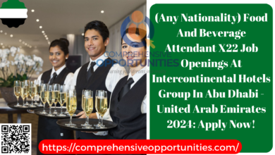 (Any Nationality) Food And Beverage Attendant X22 Job Openings At Intercontinental Hotels Group In Abu Dhabi - United Arab Emirates 2024: Apply Now!