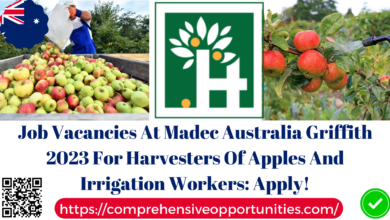 Job Vacancies At Madec Australia Griffith 2023 For Harvesters Of Apples And Irrigation Workers: Apply!