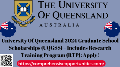 University Of Queensland 2024 Graduate School Scholarships (UQGSS) – Includes Research Training Program (RTP): Apply!
