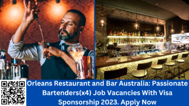 Orleans Restaurant and Bar Australia: Passionate Bartenders(x4) Job Vacancies With Visa Sponsorship 2023. Apply Now