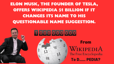 Elon Musk, The Founder Of Tesla, Offers Wikipedia $1 Billion If It Changes Its Name To His Questionable Name Suggestion.