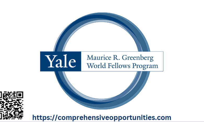 2024 Yale University Maurice R. Greenberg World Fellows Program